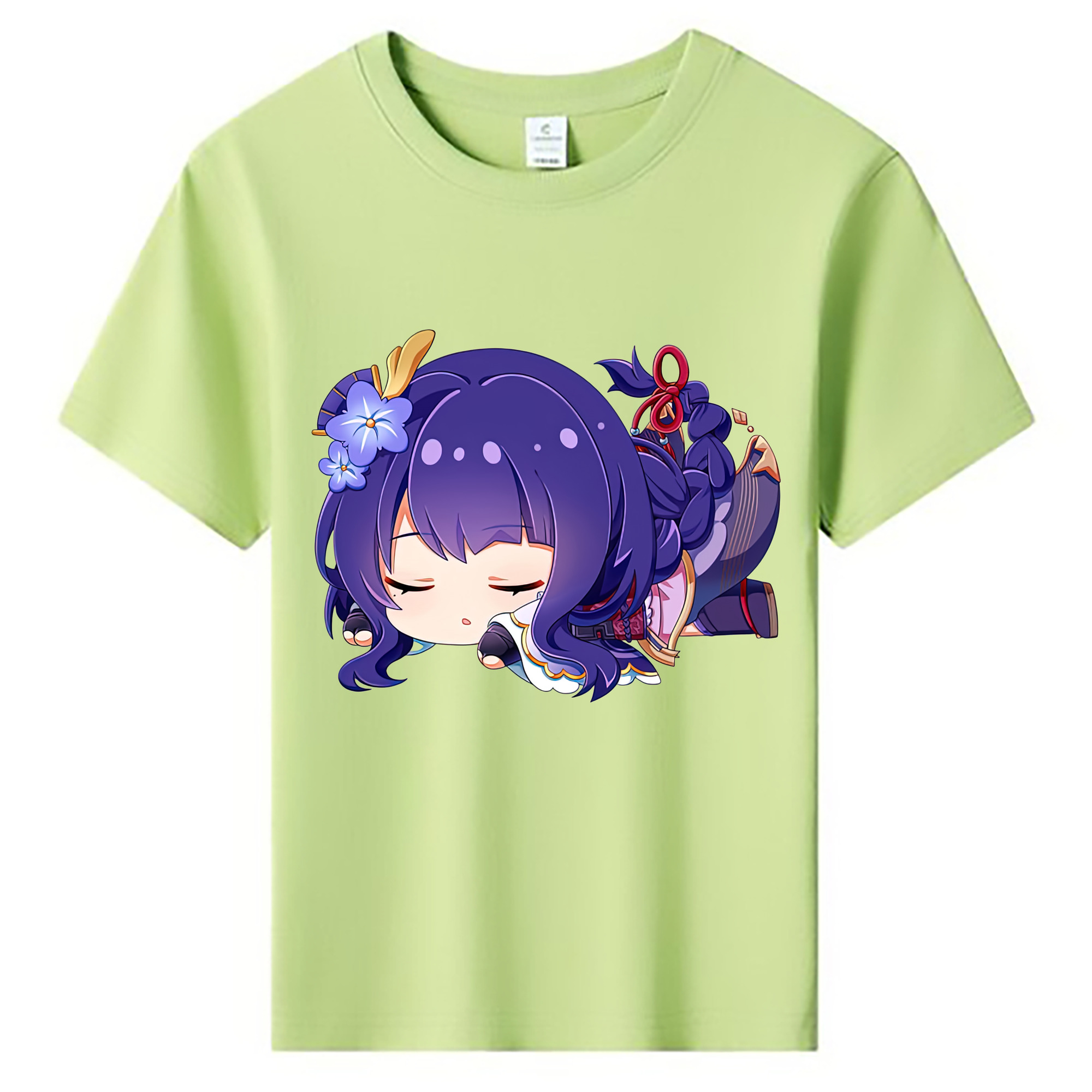 げんし神 雷電将軍 らいでんしょうぐん genshin Raiden Shogun 綿100％キッズTシャツ（フロントプリント）